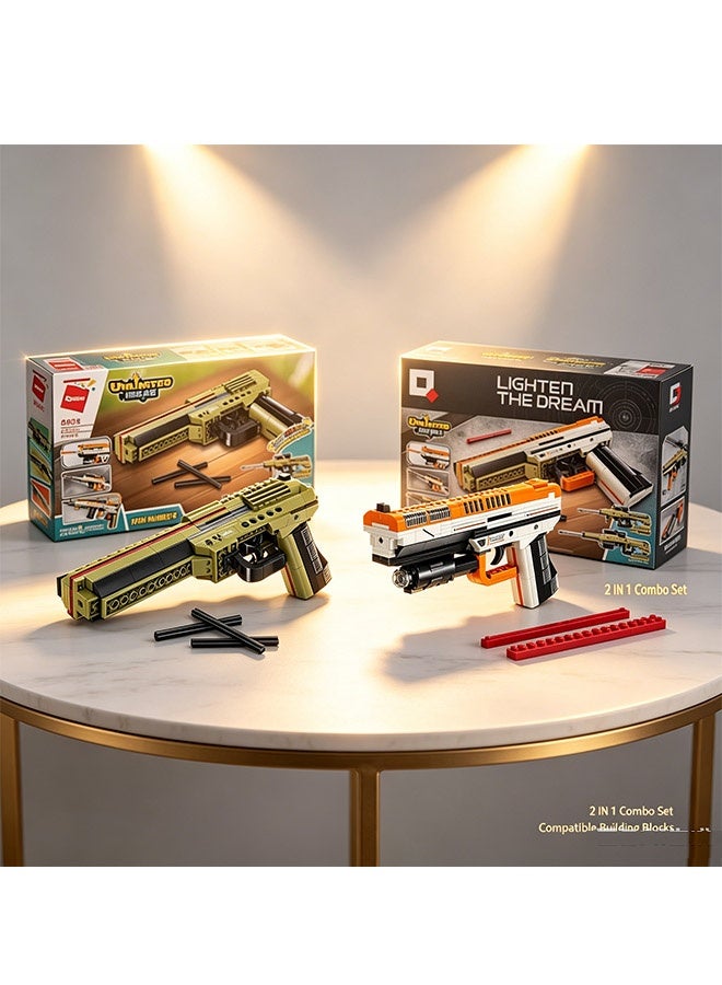 Qman 3-in-1 Indoor Building Blocks Set – Safe DIY Military Model Toy for Screen-Free Home Fun (Ages 6+) - Image 1