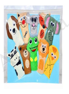 Apexma 10 Piece Animal Finger Puppet Set - Educational 10 Piece Animal Finger Puppet Game Set  - Image 3