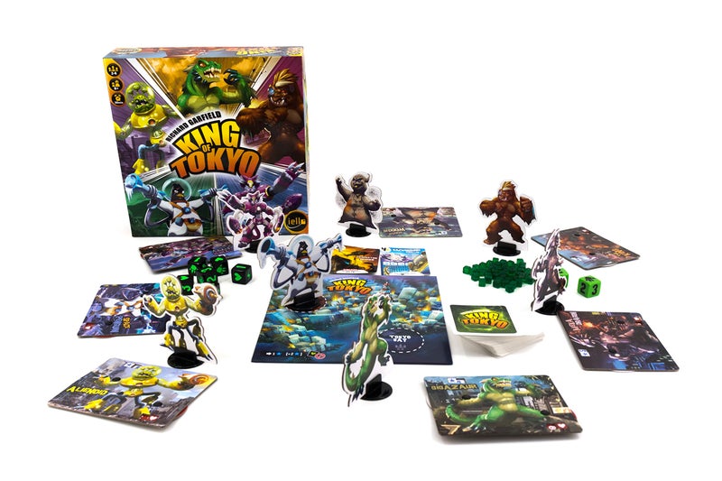 IELLO: King of Tokyo, New Edition, Strategy Board Game, Space Penguin Included in the Box, For 2 to 6 Players, 30 Minute Play Time, For Ages 8 and Up - Image 2