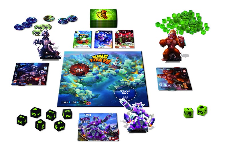IELLO: King of Tokyo, New Edition, Strategy Board Game, Space Penguin Included in the Box, For 2 to 6 Players, 30 Minute Play Time, For Ages 8 and Up - Image 5