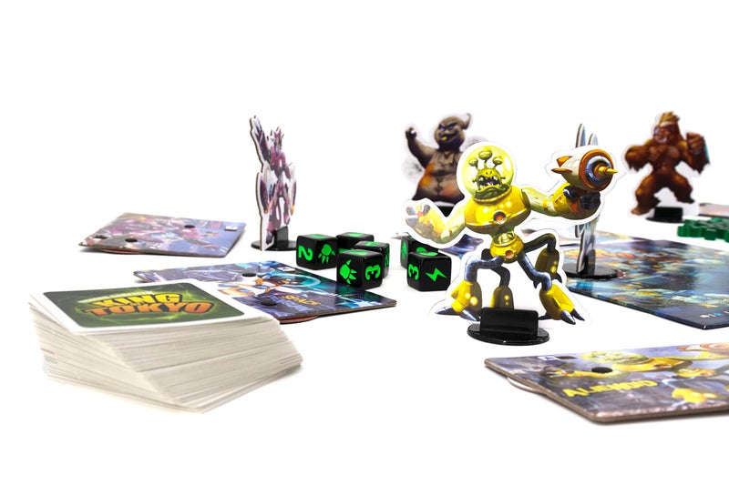 IELLO: King of Tokyo, New Edition, Strategy Board Game, Space Penguin Included in the Box, For 2 to 6 Players, 30 Minute Play Time, For Ages 8 and Up - Image 3