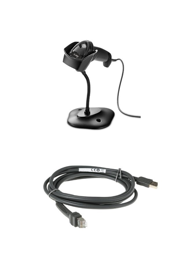 ZEBRA - Zebra LS-2208 Wired Barcode Scanner - Fast and Reliable Handheld Scanning Solution - Image 1