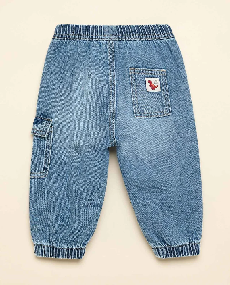 R&b Faded Jogger Jeans with Drawstring Waist