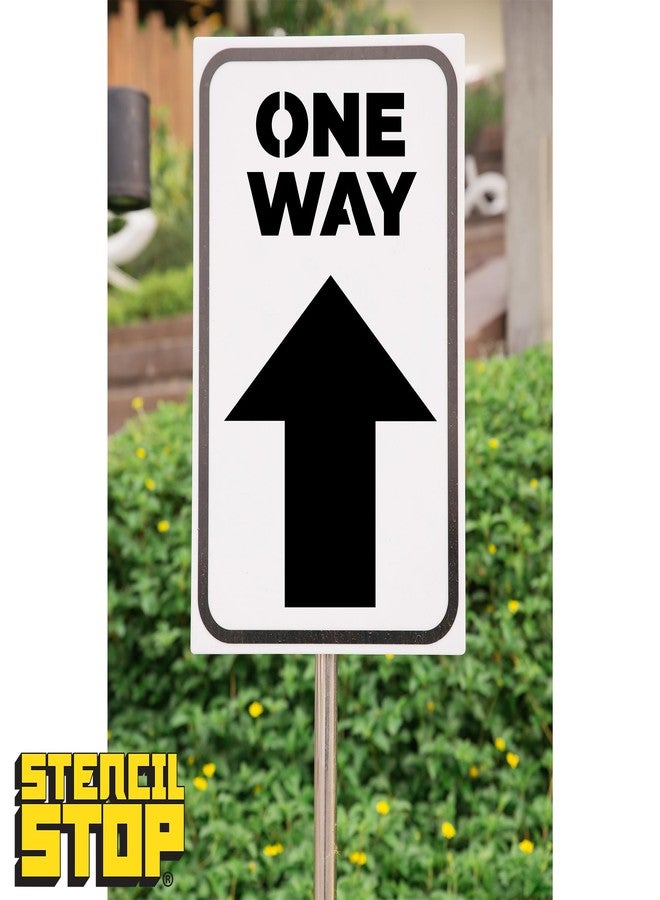 Stencil Stop One Way Directional Flow Signage Stencil - Reusable for DIY Projects, Painting, Drawing, Crafts - 14 Mil Mylar Plastic (6.75 X 12 inches) - Image 4
