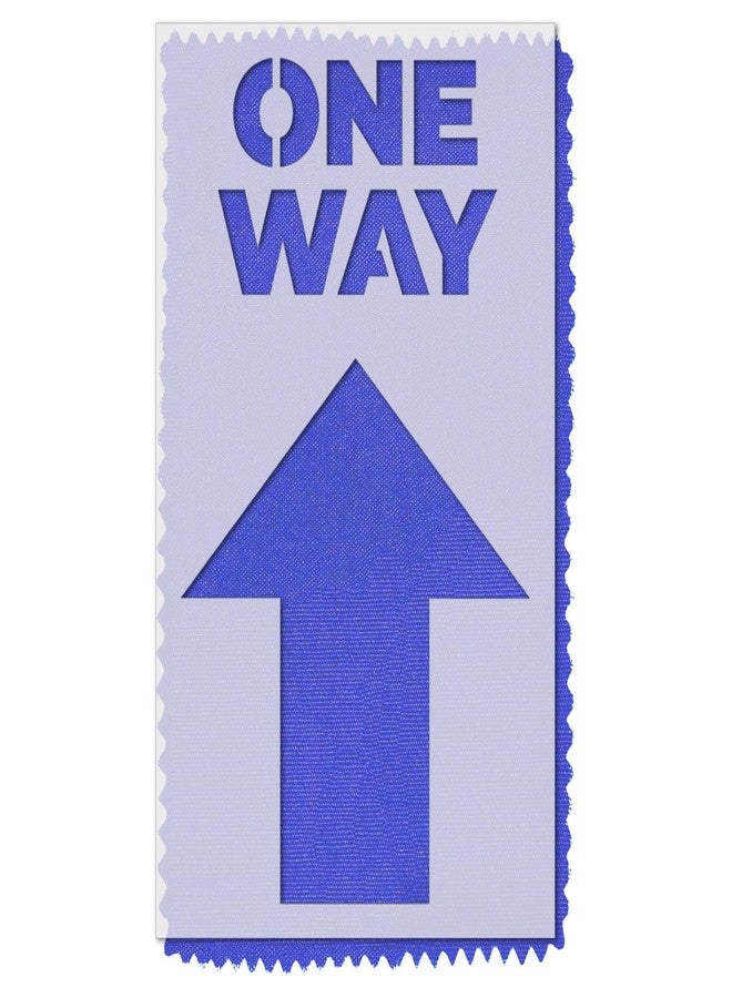 Stencil Stop One Way Directional Flow Signage Stencil - Reusable for DIY Projects, Painting, Drawing, Crafts - 14 Mil Mylar Plastic (6.75 X 12 inches) - Image 1