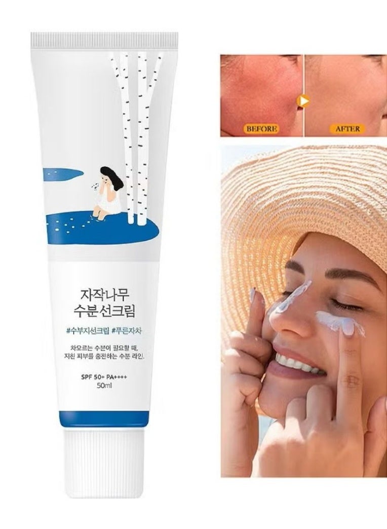 واقي الشمس المرطب من راوند لاب بيرش بعامل حماية من الشمس 50، PA++++ 50 مل - Image 3