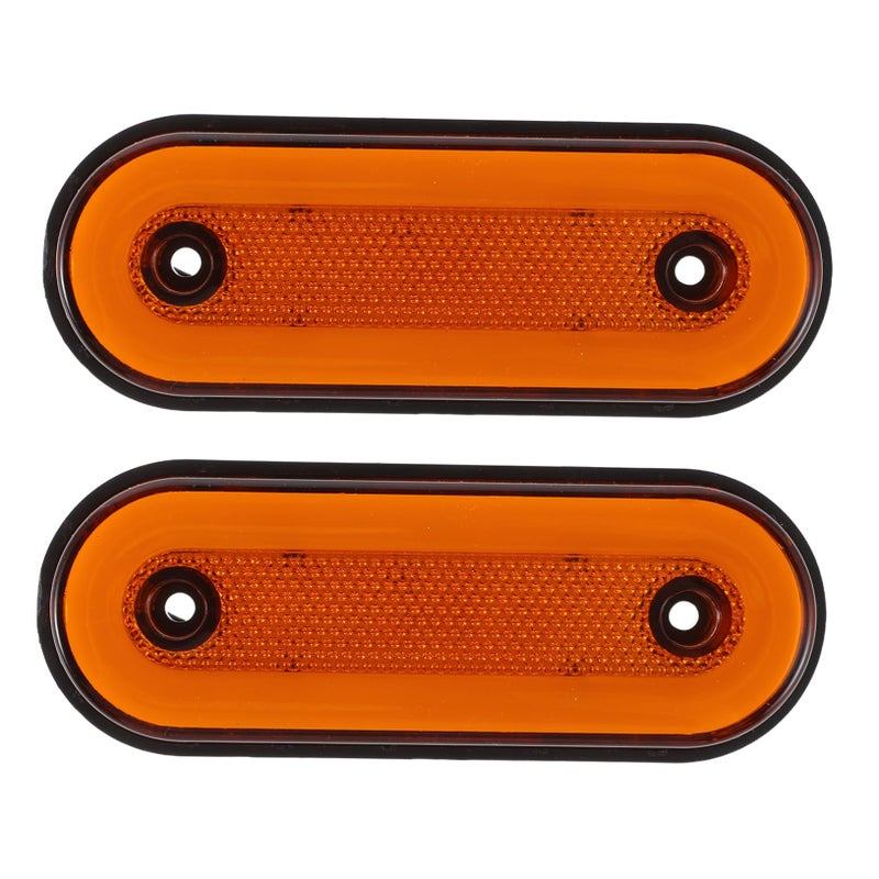 2pcs High Brightness Yellow LED Truck Lights Water Resistant All Weather Easy Installation - Image 2