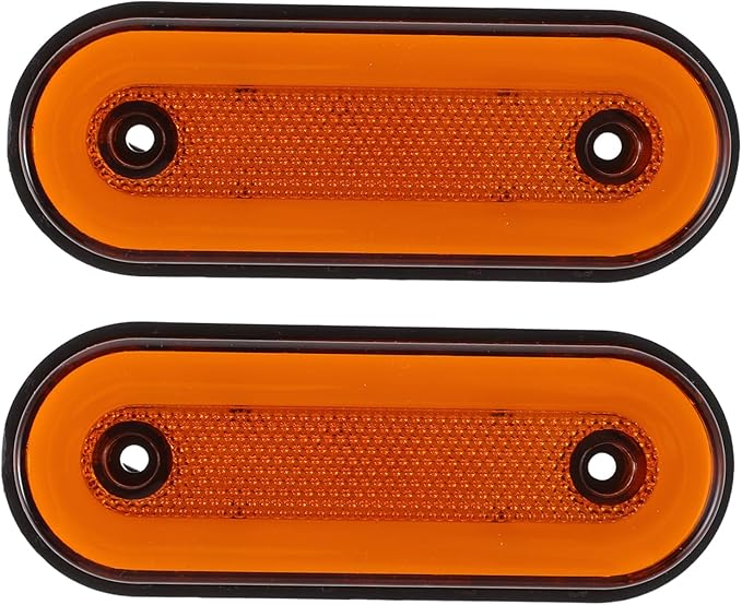 2pcs High Brightness Yellow LED Truck Lights Water Resistant All Weather Easy Installation - Image 1