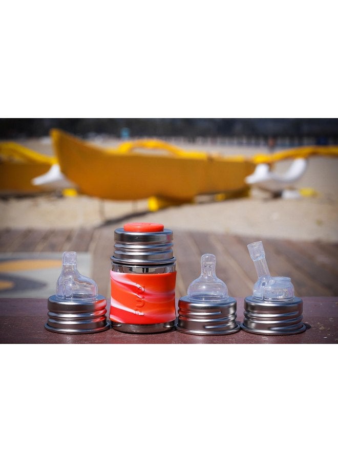 Pura Kiki Bottle Silicone Sealing Disks | Plastic-Free, Medical Grade, Unbreakable, Airtight | Baby Formula Milk, Food Storage, Breastmilk Storage for Travel - Moss & Mint - Image 3