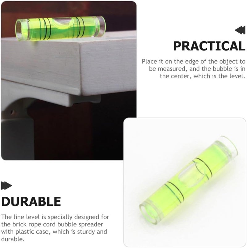 100pcs Bubble Spirit Level Tool Horizontal Bubble Ruler Levelling Instrument for Picture Hanging and Construction Measuring - Image 3