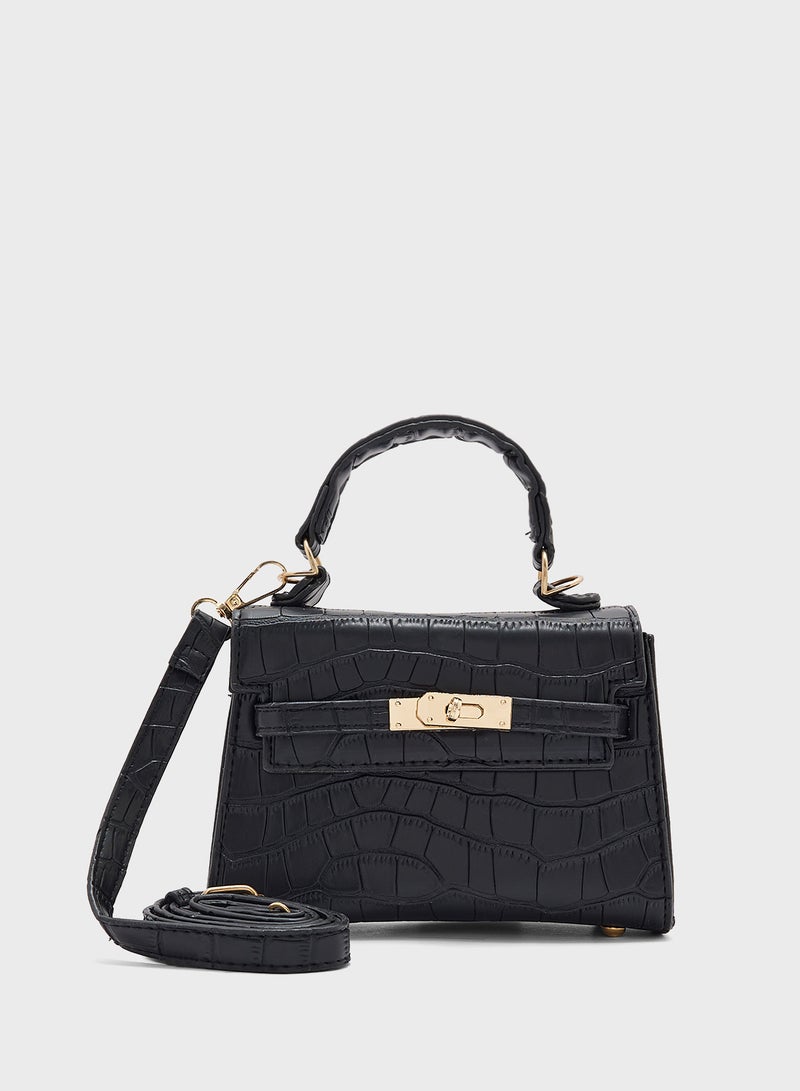 ELLA Croc Small Handbag  - Image 1