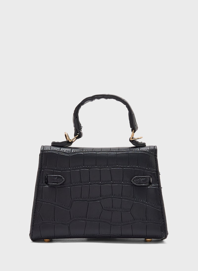 ELLA Croc Small Handbag  - Image 2