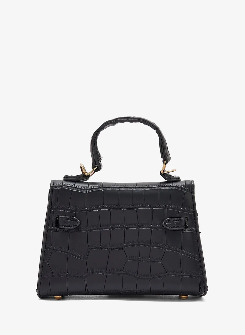 Ella Croc Small Handbag