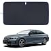 MORNYRAY Car Windshield Sun ShadeReflector Sunshade Offers Ultimate Protection for Car InteriorCool Reflective Sun BlockerFoldable Car Interior Accessories Black Medium64x32 inches - Image 2