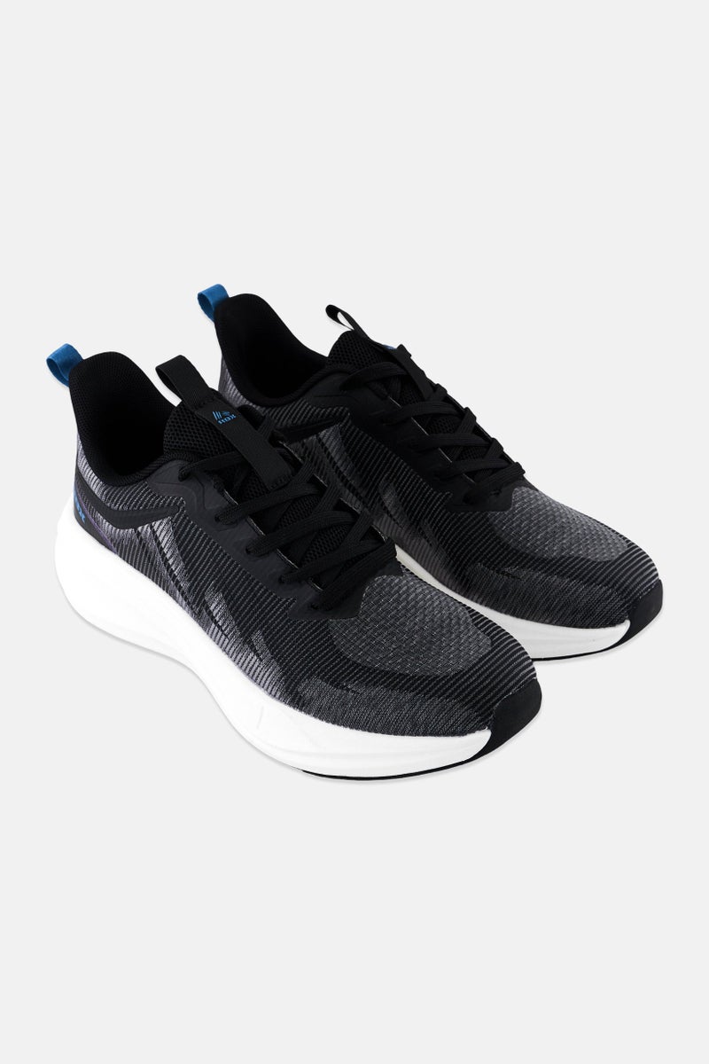 RBX Men Brand Logo Lace Up Training Shoes, Black - Image 1