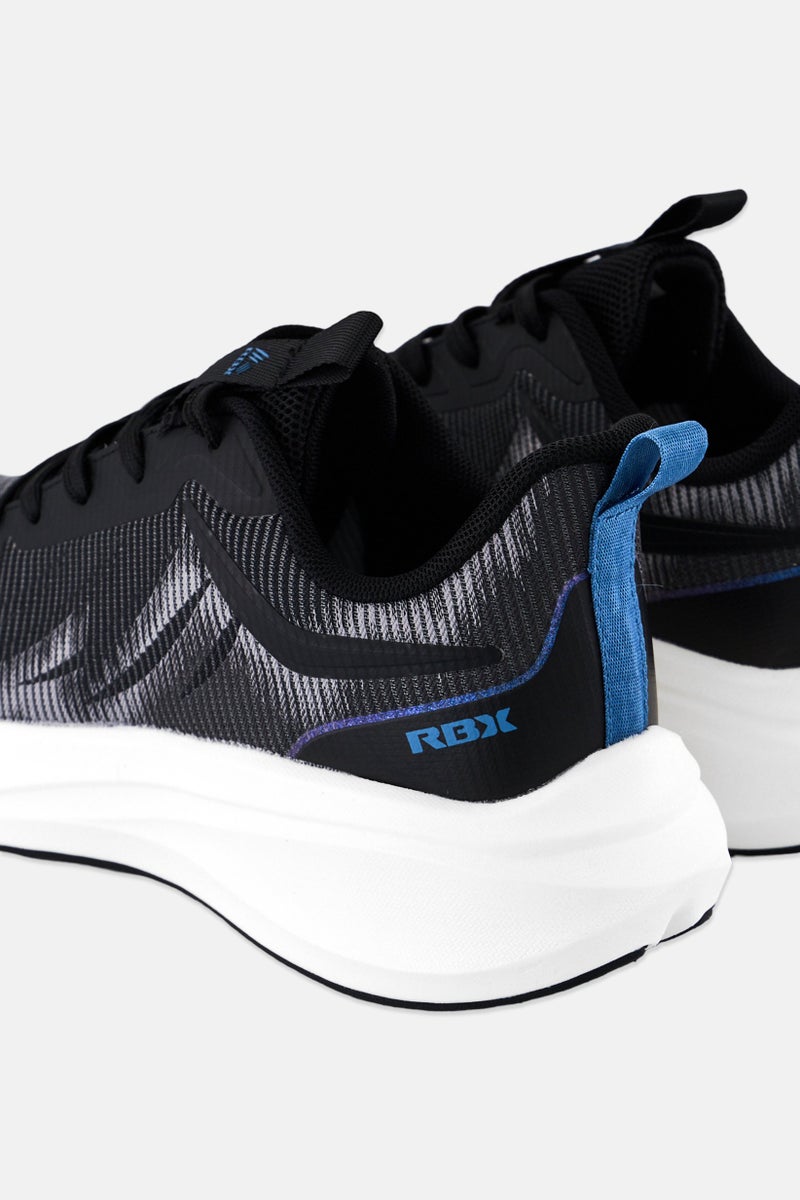 RBX Men Brand Logo Lace Up Training Shoes, Black - Image 2