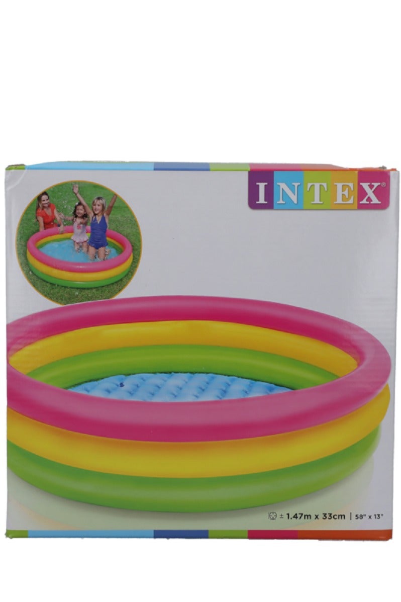 INTEX inflatable three-ring sunset glow kiddie pool - Image 3