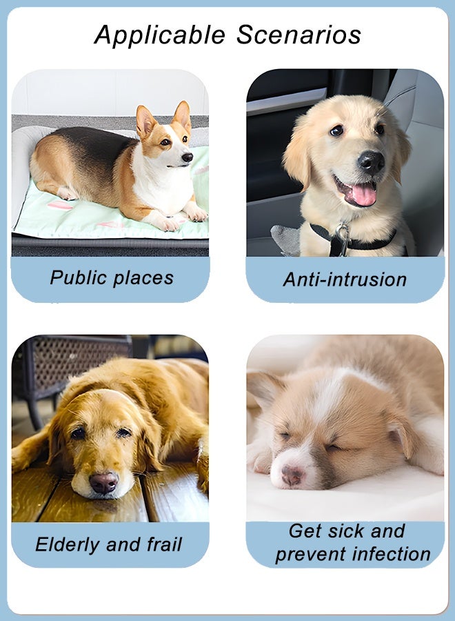 كويفلوكس حفاضات الحيوانات الأليفة للاستخدام مرة واحدة، حفاضات قابلة للتنفس للكلاب الذكور، حفاضات الكلاب فائقة الامتصاص من القماش الناعم، حفاضات للكلاب الذكور، حفاضات مناسبة لتدريب الكلاب على الشبق والتبول المثير وسلس البول، تحتوي على 10 قطع من حفاضات الكلاب الذكور S - Image 4