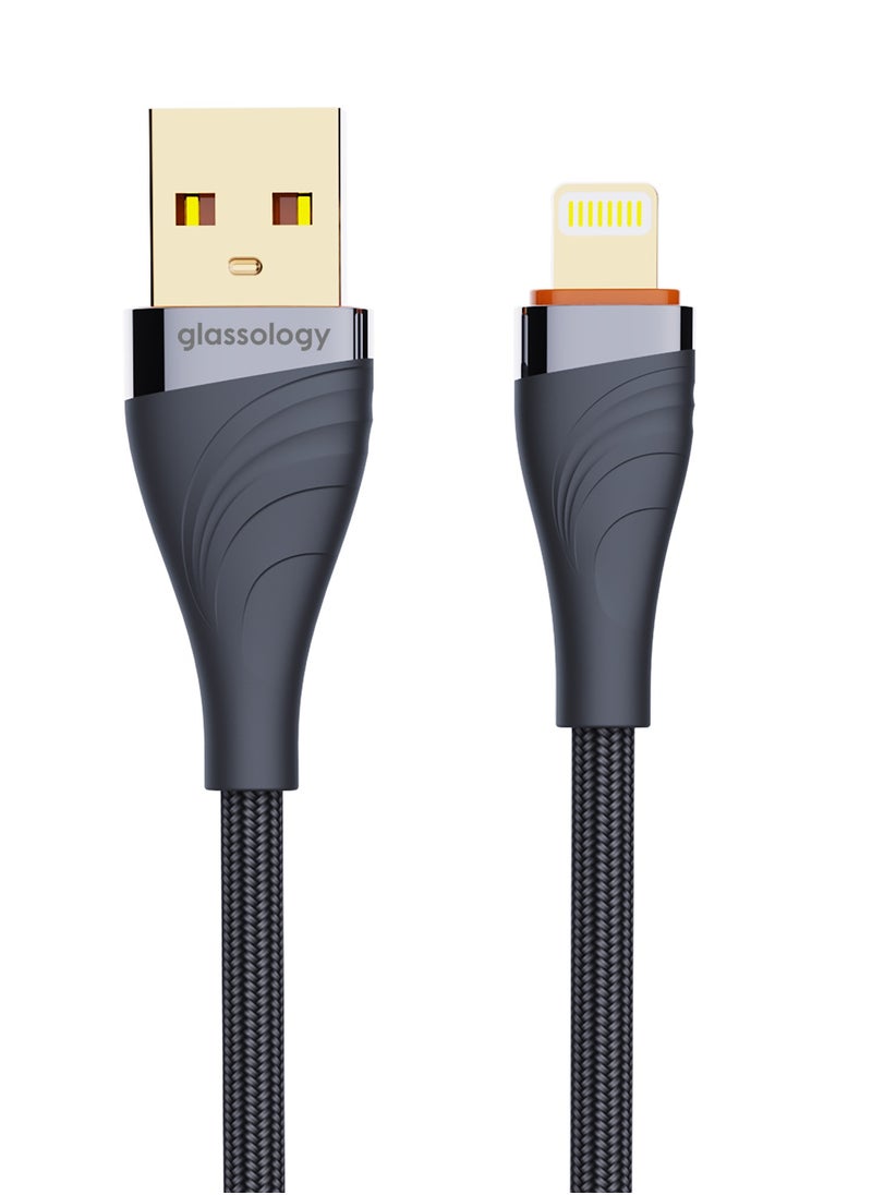 glassology Braided iPhone Charger Cable 1 Meter USB C to Lightning Cable Fast Charging Braided Cord 18W Fast PD Charge for iPhone 14/14 Pro/14 Plus/14 Pro Max, ipad Pro, iPhone 8-13 All Series  - Image 5