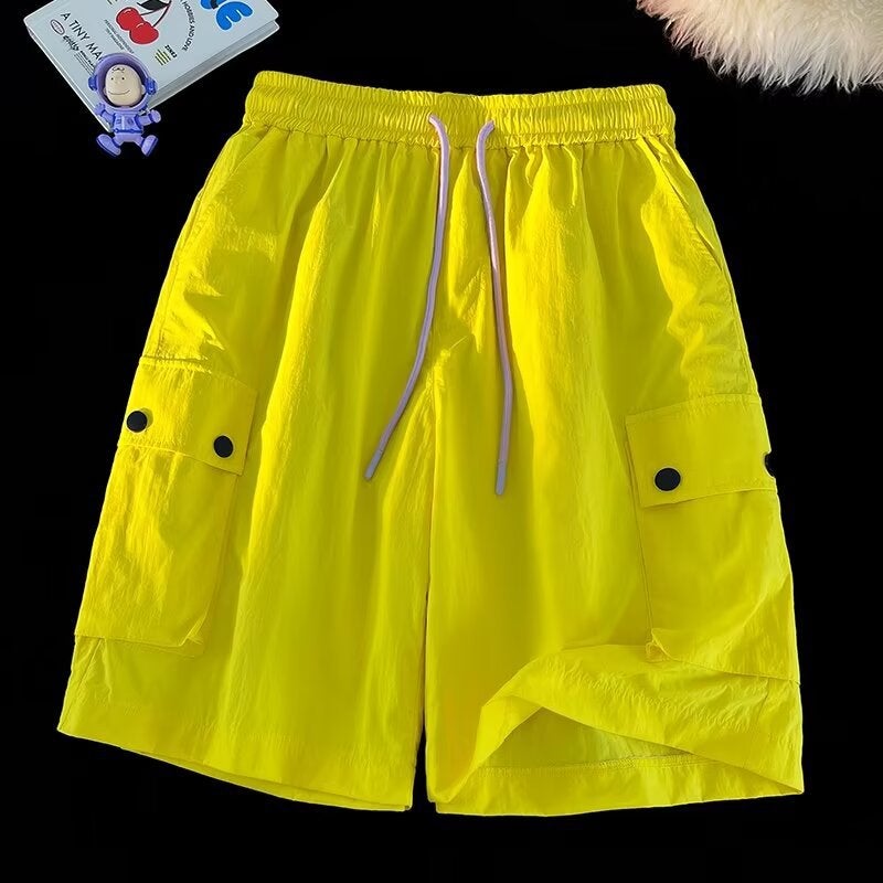 Workwear Shorts Summer Five-Point Casual Pants Men'S Functional Pants Loosen Pants Beach Pants Japanese Sports Pants - Image 3