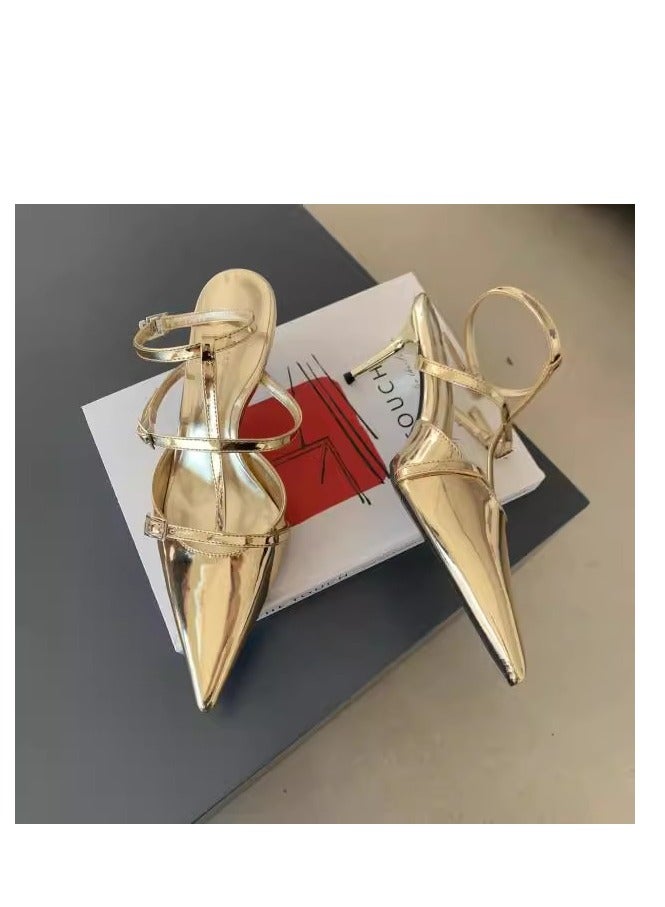Pointed High Heels Sandals And Slippers  - Image 1