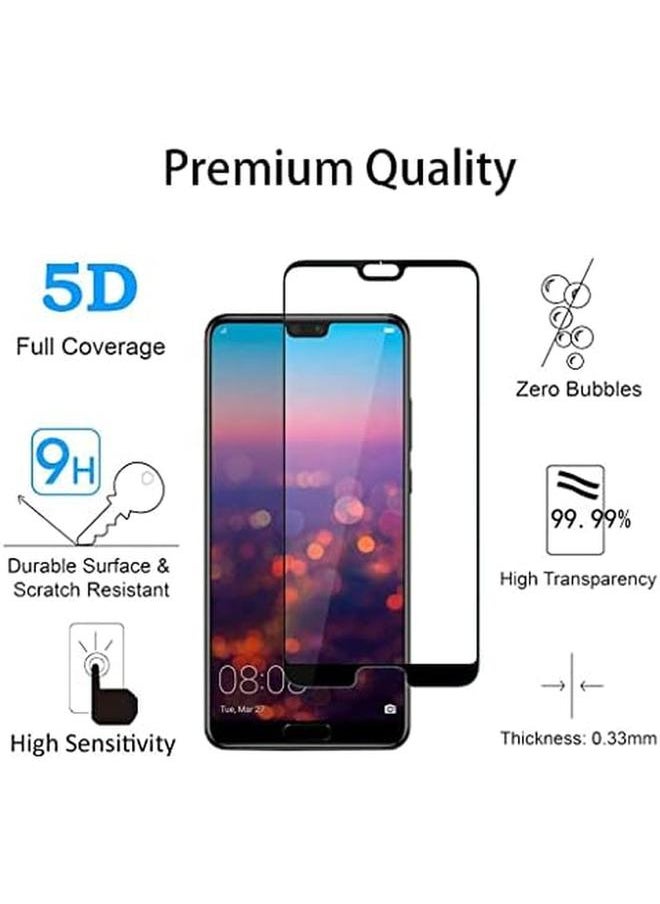 erorex - For Huawei P20 Pro Tempered Glass Screen Protector 5D Full Coverage 9H Hardness Anti Scratch Anti Shatter High Definition Clear - Image 1