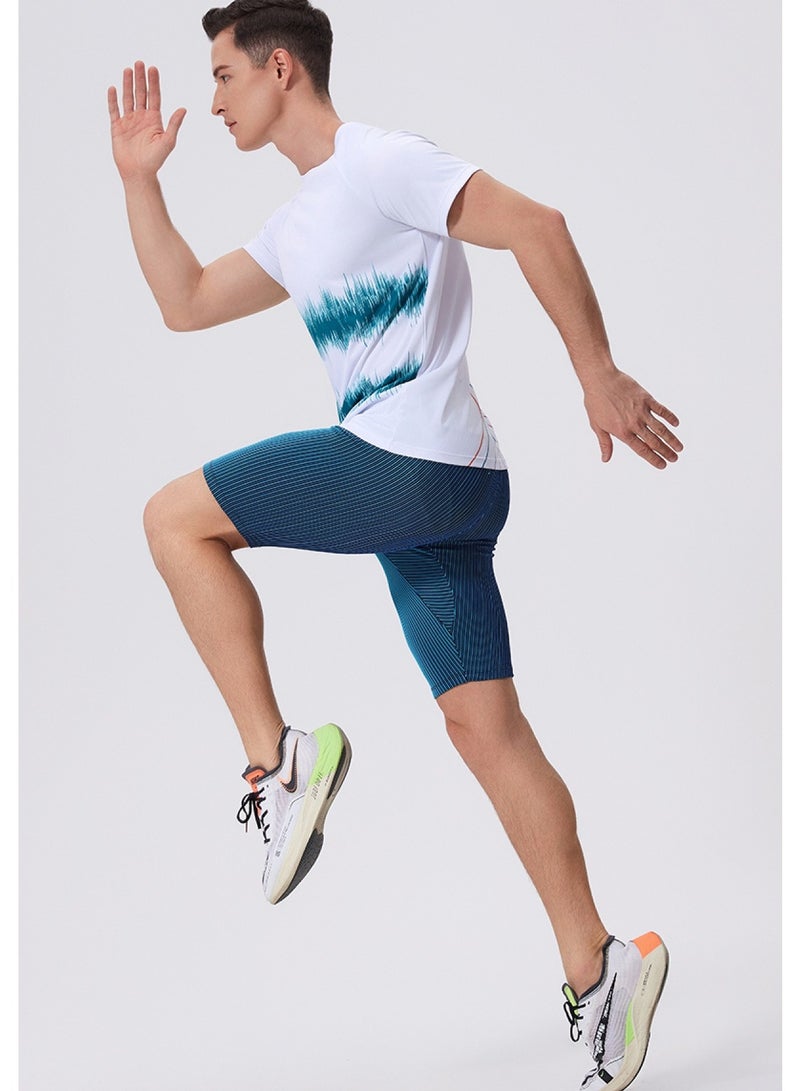luluesses Men's quick-drying short-sleeved fitness basketball tops  - Image 3
