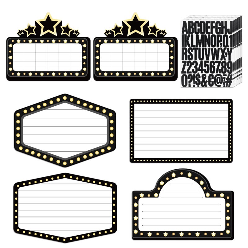 Feifeiya 6 Pack Wedding Bottle Service Sign with Letters Sticker 17.72'' x 12.8'' Entrance Props Bridal Party Nightclub Bottle Service Sign with Letters for Nightclub Clubs Weddings Parties(Black) - Image 1
