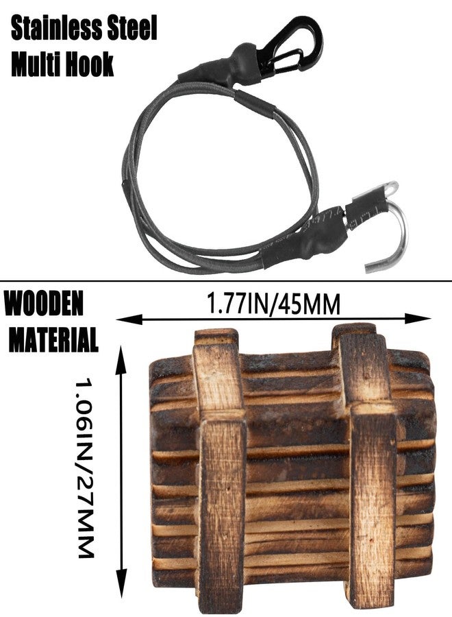 hopsupRC Accessories Simulation Decoration for 1/18 1/24 TRX4M SCX24 RC Crawler,Hydraulic Jack/Oil Drum/Tow Rope/Recovery Board/Wooden Box/Antennas/Mini Luggage/Fire ExtinguisherNet/Toolbox,Black - Image 5