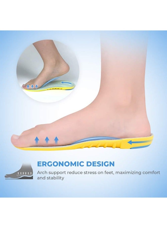 1 Pair Sports Insole, [Shock Absorption] [Sweat Absorption] [Antibacterial] [Breathable] [Anti-Odor] Cuttable Insole, Sneakers Insole for Unisex Men Women(M)  - Image 4