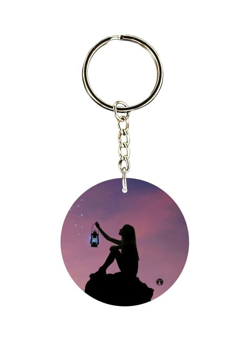 Girl Printed Keychain