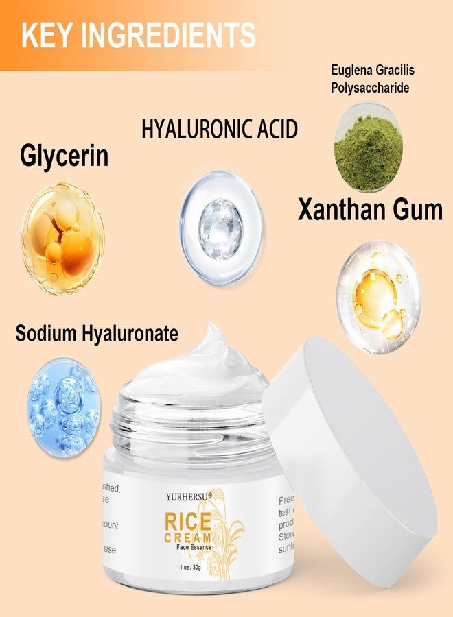 YURHERSU كريم الوجه بالأرز من يورهيرسو، خلاصة مرطبة للوجه، يخفف الخطوط الدقيقة، يرطب بعمق، يزيد مرونة البشرة، ينعم البشرة ويوحد لونها، خفيف الوزن وسريع الامتصاص وغير لزج، للعناية اليومية بالبشرة - Image 4