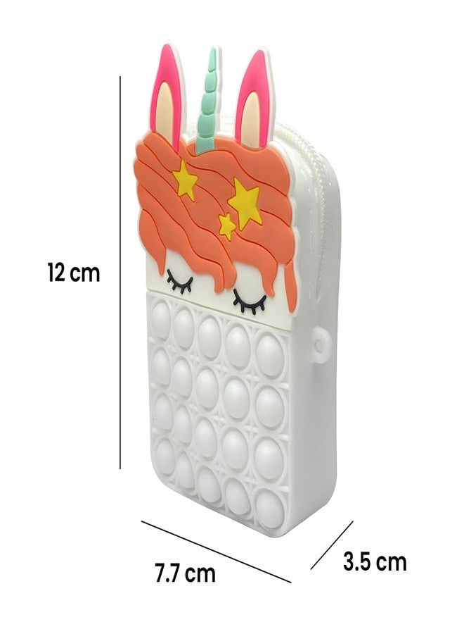 Vaayu Pop It Bag - White Unicorn Sling Bag for Girls & Kids - Small Size - Image 2
