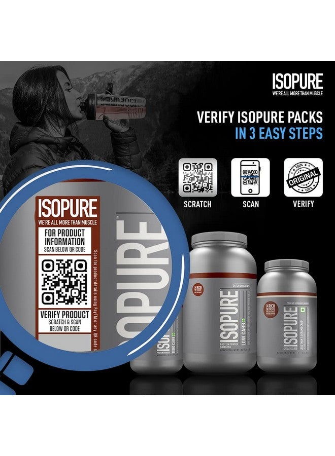 Isopure Isopure Whey Protein Isolate Powder With Vitamins For Immune Support & Biotine- 500 G (Dutch Choc),Lactose-Free,Gluten-Free,Veg Protein For Men & Women.,15 Servings - Image 2