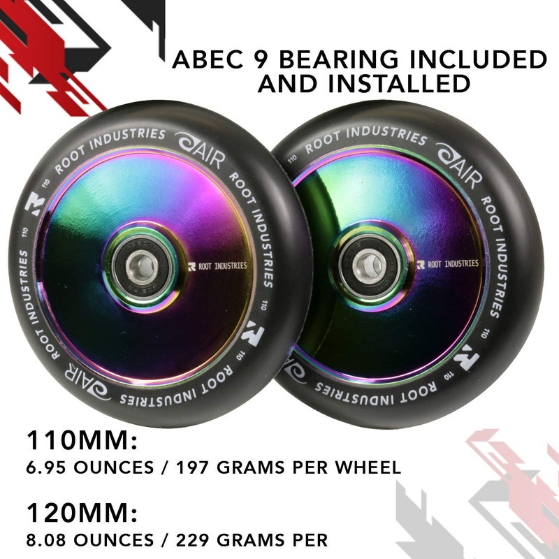 Root Industries AIR Wheels 110mm - Black/Rocket Fuel - Image 4