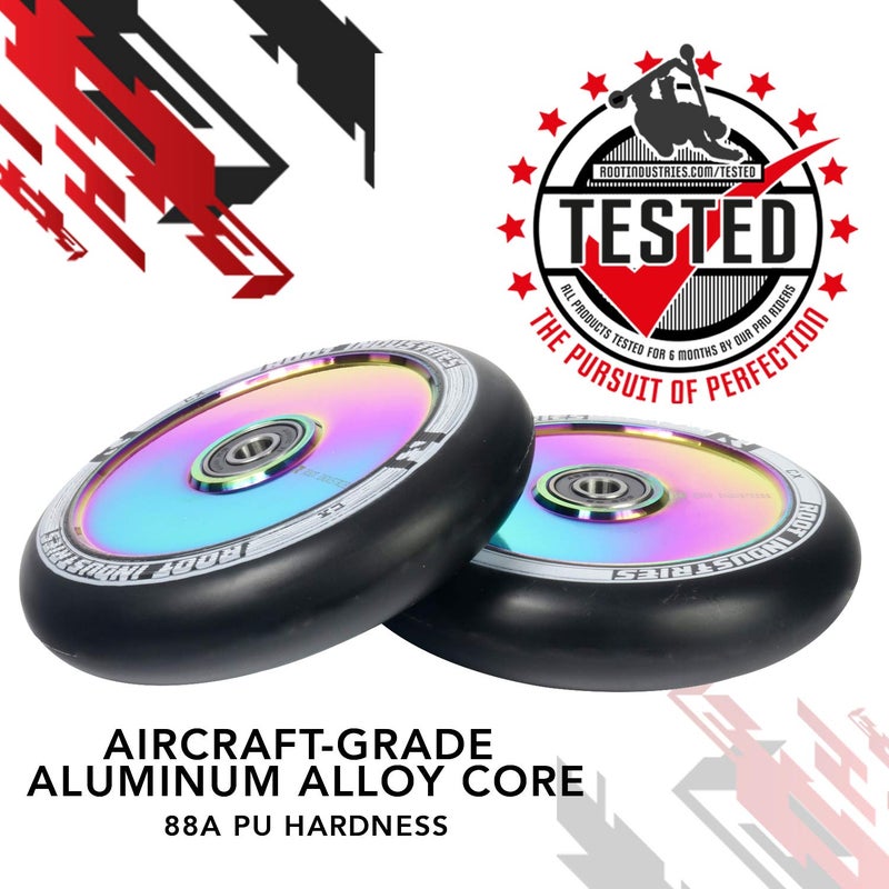 Root Industries AIR Wheels 110mm - Black/Rocket Fuel - Image 3