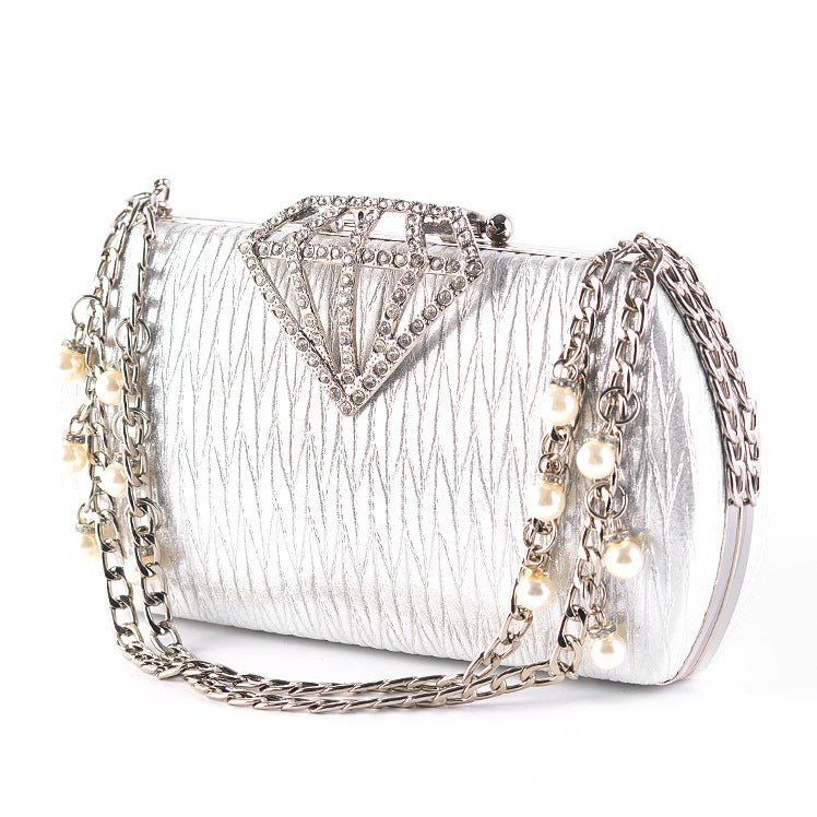 New Style Inlaid Dinner Bag Evening Bag Ladies Hand-Held Banquet Bag Women'S Bag - Image 5