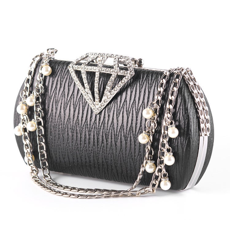 New Style Inlaid Dinner Bag Evening Bag Ladies Hand-Held Banquet Bag Women'S Bag - Image 3