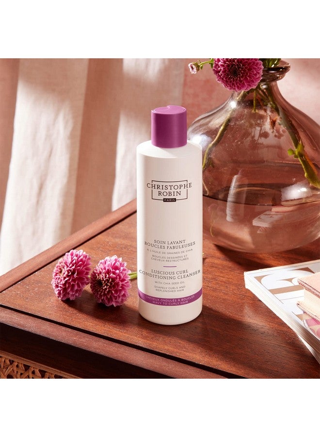 Christophe Robin Luscious Curl Cleansing Conditioner With Chia Seed Oil For Wavy To Softly Curled Hair 8.4 Fl. Oz - Image 3