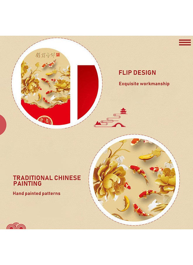 12PCs Chinese Red Envelopes Lai See/Hong Bao Chinese New Year of The Cattle Lucky Money Pouches Lucky Money Packets Ox Duck Auspicious Characters Varied Patterns Optional for New Year Wedding