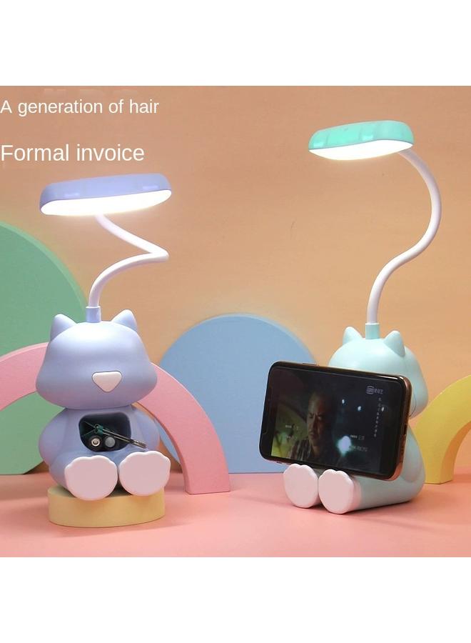 Bluejw New Folding Cartoon USB Charging Reading Eye Lamp Student Led Desk Lamp Children's Bedroom Bedside Lamp - Image 2