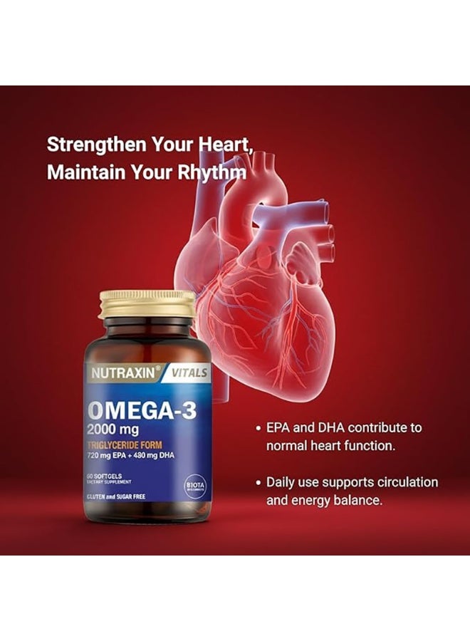 نوتركسين مجموعة نيوتراكسين للرجال - فيتامينات متعددة + أوميغا 3 - دعم يومي للحيوية واستعادة العضلات - Image 5