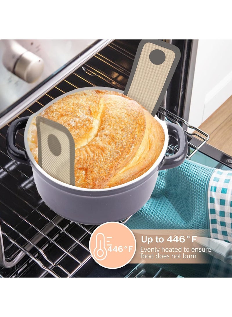 Bukela Silicone Bread Sling, Non Stick Easy Clean Reusable Silicone Bread Baking Mat with Long Handles, 2pcs for Transferable Dough - Image 4