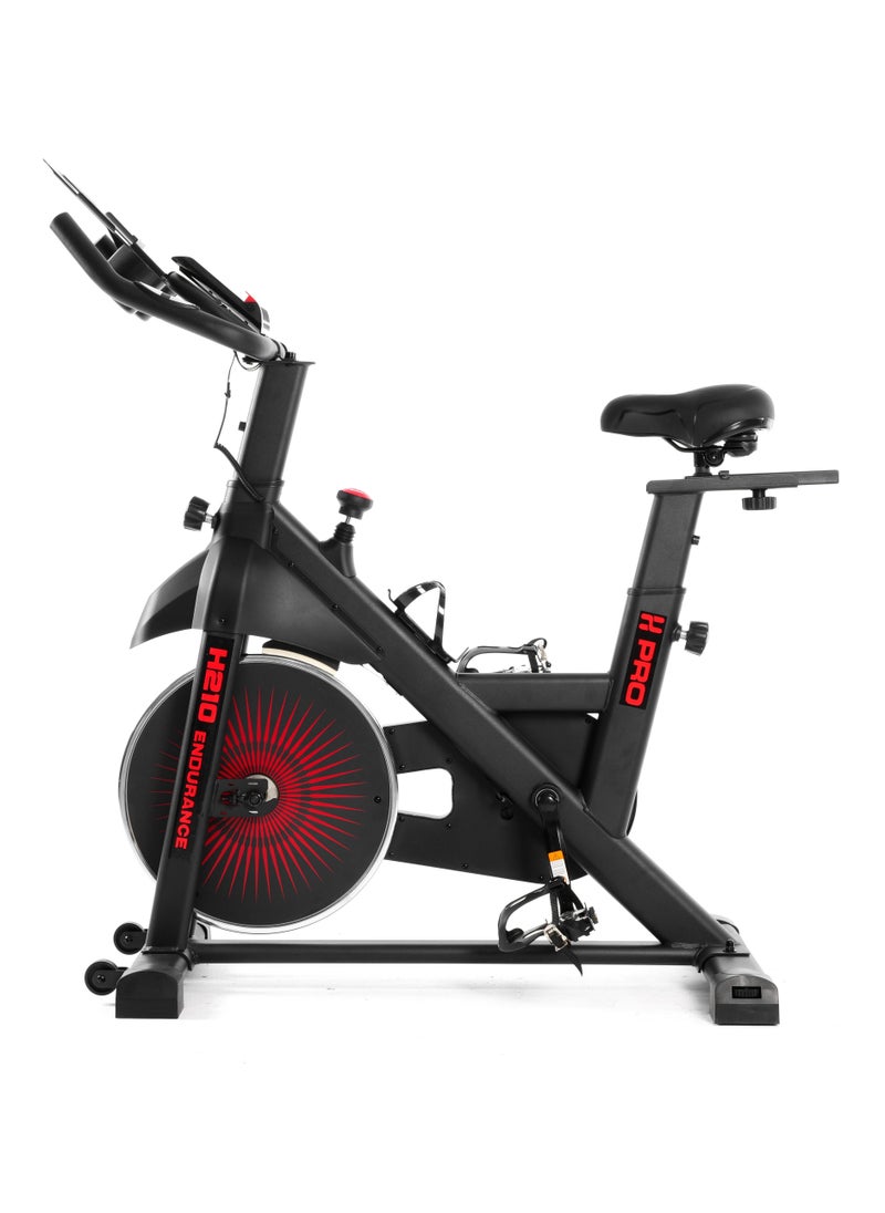 H PRO - Magnetic Belt Drive Spinning Bike, Indoor Cycling Stationary Exercise Bike, LED Display, With Chrome Flywheel - Image 1