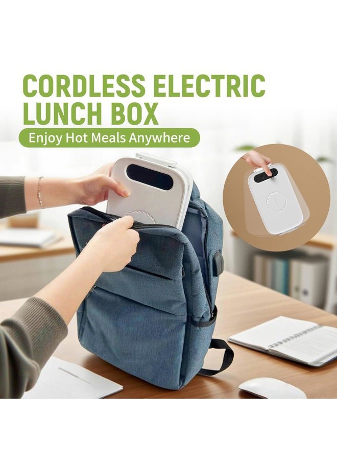 AmaCielo Cordless Electric Lunch Box, 14000mAh Rechargeable Heating Lunch Box with Large Bag for Adults, 1L Portable Self-Heating Food Warmer for Work, Office, Car, Travel, Picnic & Outdoor - Image 4