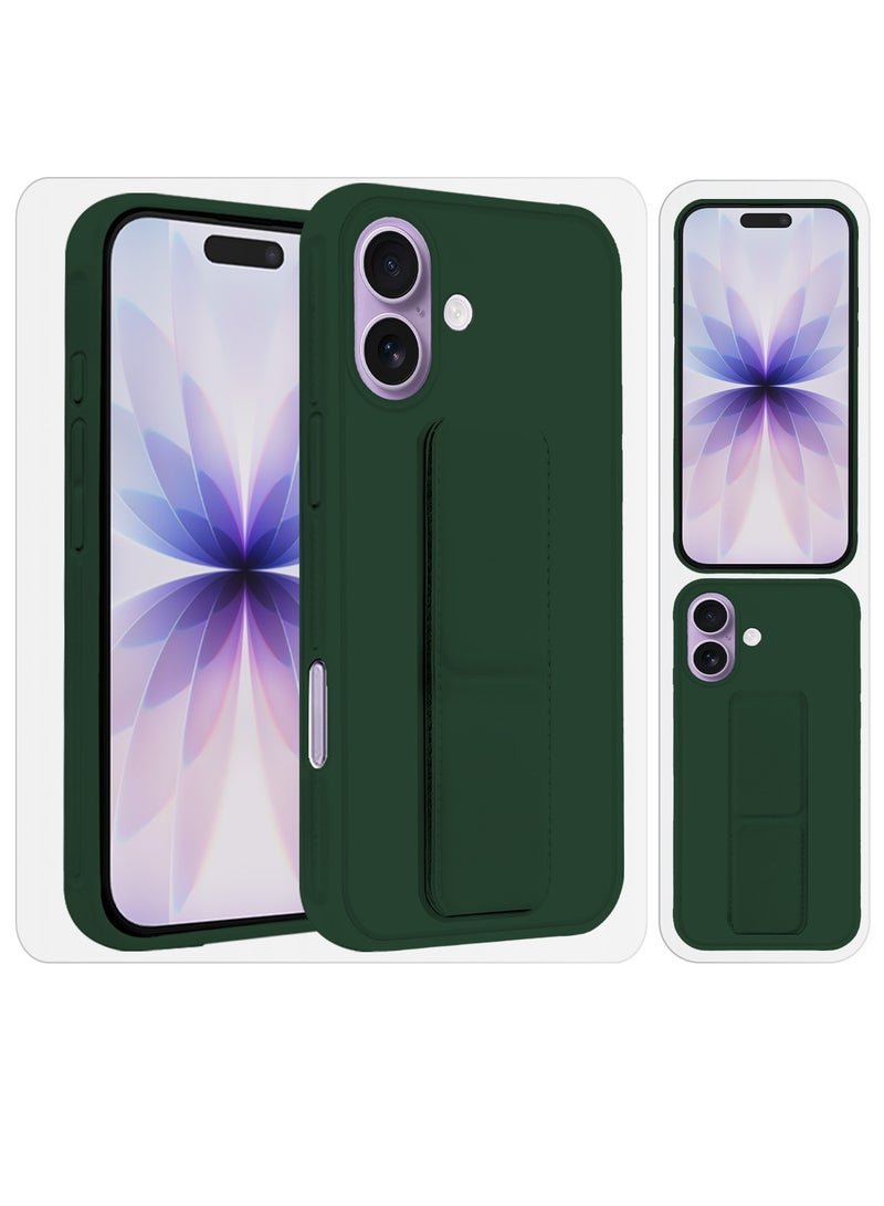 CATANES 3 Packs Premium PU Leather Case for iPhone 17 with Stand Function Shockproof and Anti Scratch Finger Grip with Two Privacy Screen Protector - Image 5