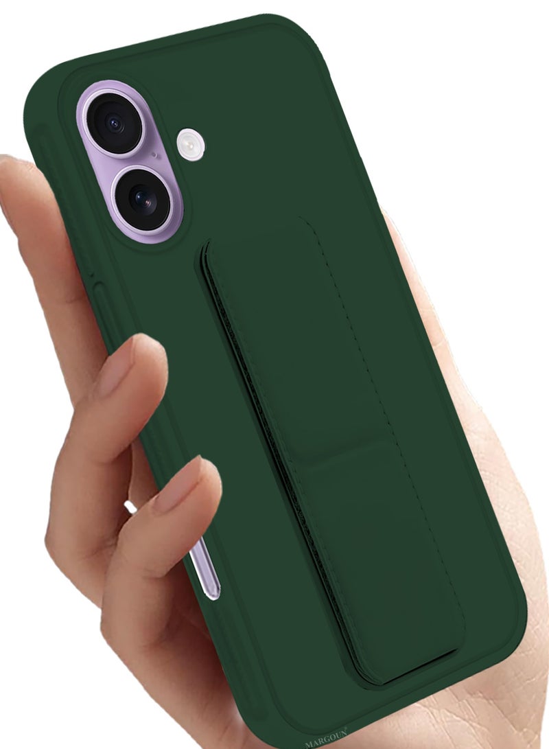 CATANES 3 Packs Premium PU Leather Case for iPhone 17 with Stand Function Shockproof and Anti Scratch Finger Grip with Two Privacy Screen Protector - Image 4