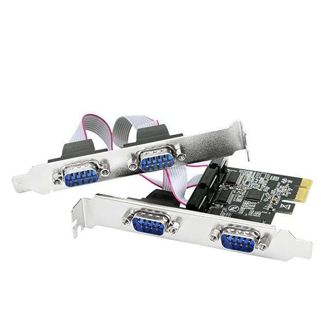 SaiRetail.Com 4 Port PCI-E RS232 Serial Adapter Card, PCI-E Serial Expansion Card, RS232 PCI Express x1 Serial DB9 COM Expansion Card for PC - Image 5