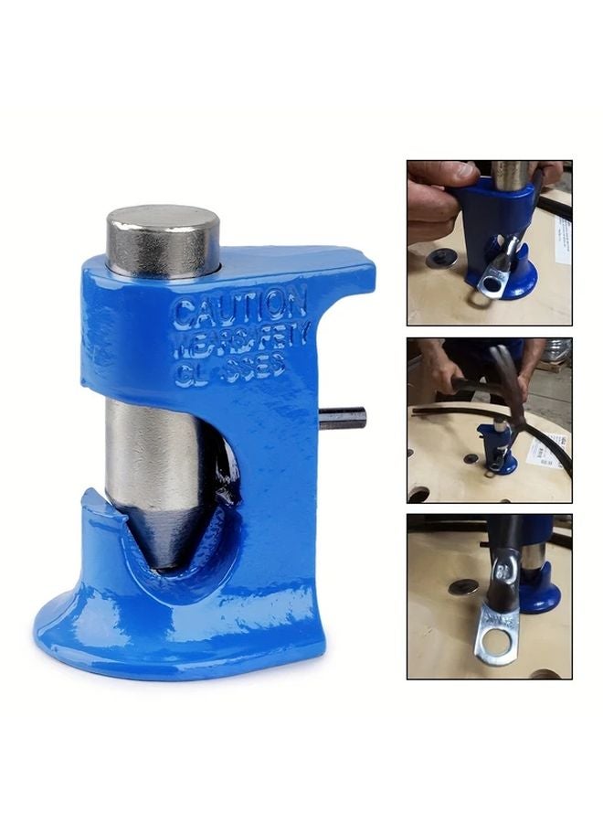 Blue Cable Hammer Crimper Tool for 16 to 3 0 Gauge AWG Wire Terminal Welding - Image 2