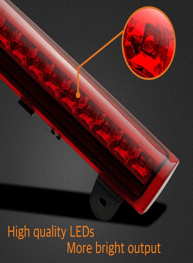 Cxdar Third 3rd Brake Light LED for 2007-2014 Chevy Suburban 1500 2500, High Mount Rear Brake Lights Assembly for 07-14 Tahoe/GMC Yukon & XL, Waterproof Center Cab Lamp Stop Light (Black) - Image 3